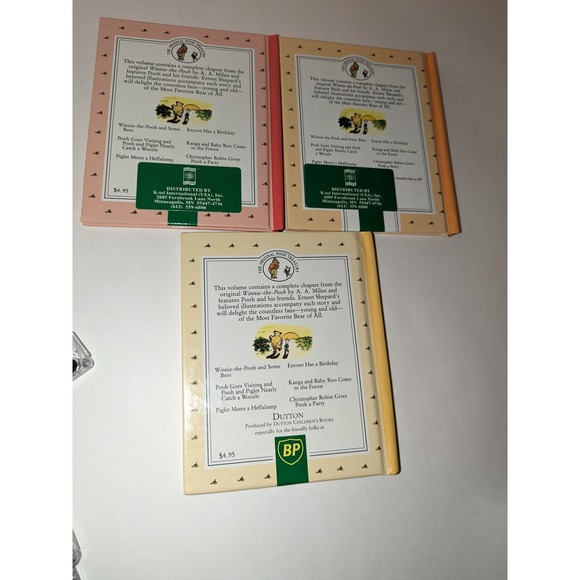Vintage 1997 The Classic Pooh Treasury Vol 1  Hardcover Books 3 Cassettes - Picture 12 of 15